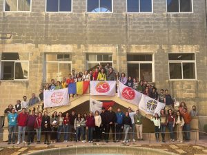 SVYO-Group with Catholic Action flags