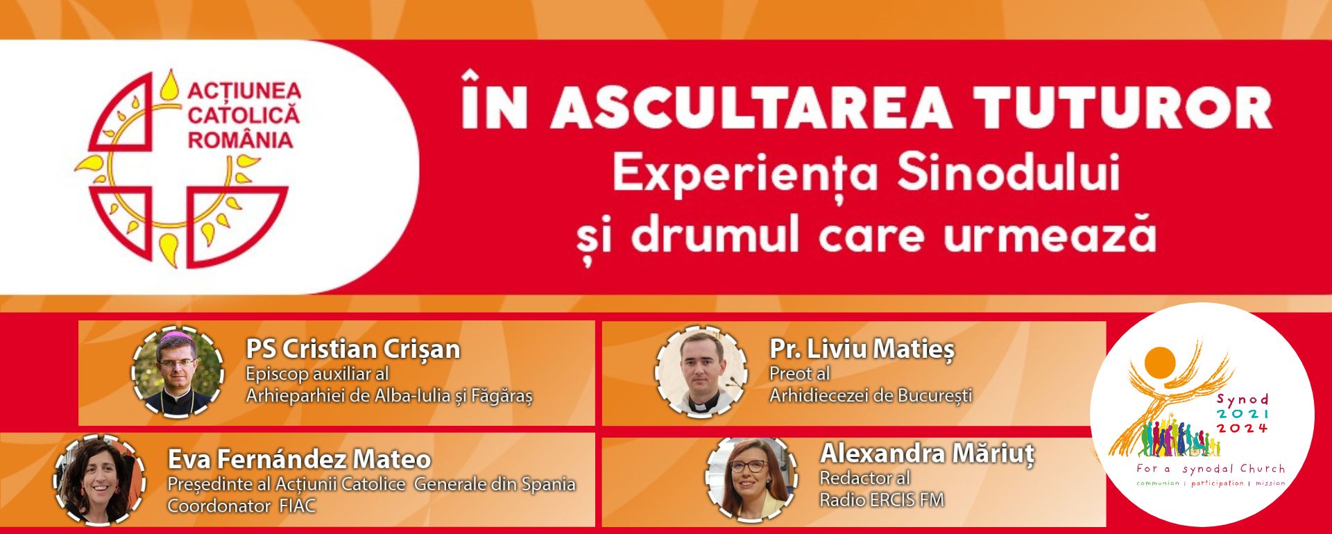 Online meeting “Listening to everyone: The experience of the Synod and the road ahead”