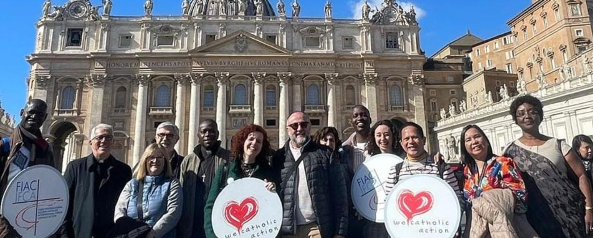 Pope Francis greets the FIAC Secretariat