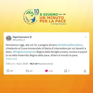 IT_Pontifex Tweet 8 de junio de 2024