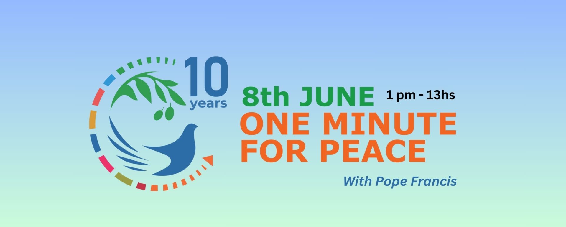 THE ‘ONE MINUTE FOR PEACE’ INITIATIVE TURNS 10