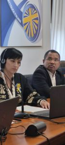 Mariia SABOV and Fr. Joel Casimiro DA COSTA PINTO