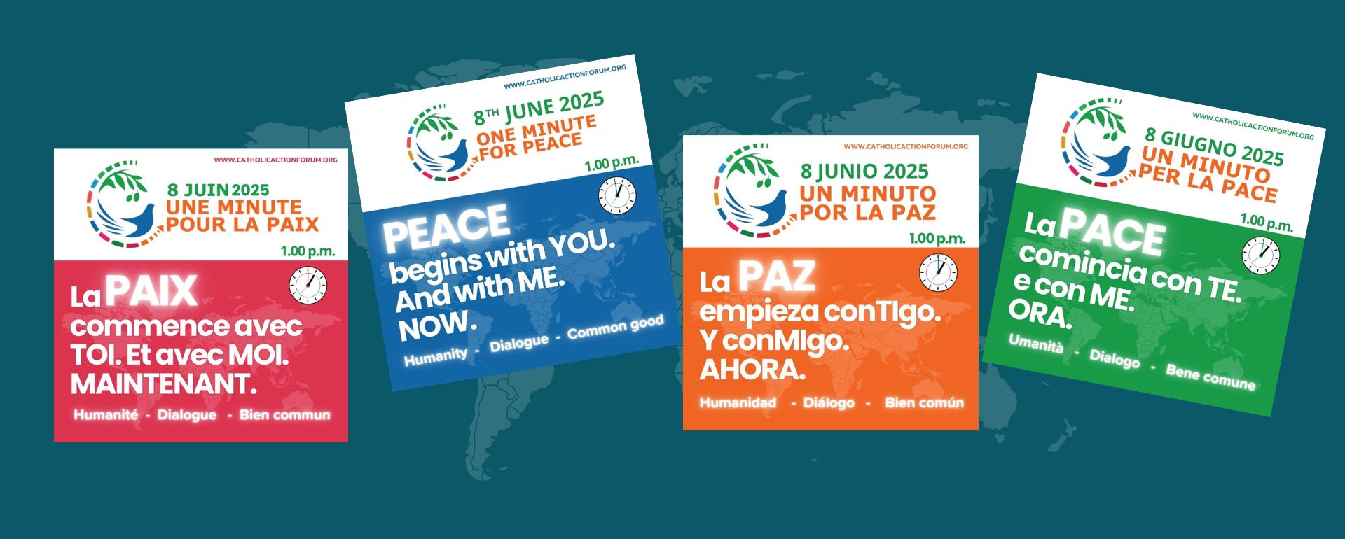 Peace begins with you. And with me. NOW.