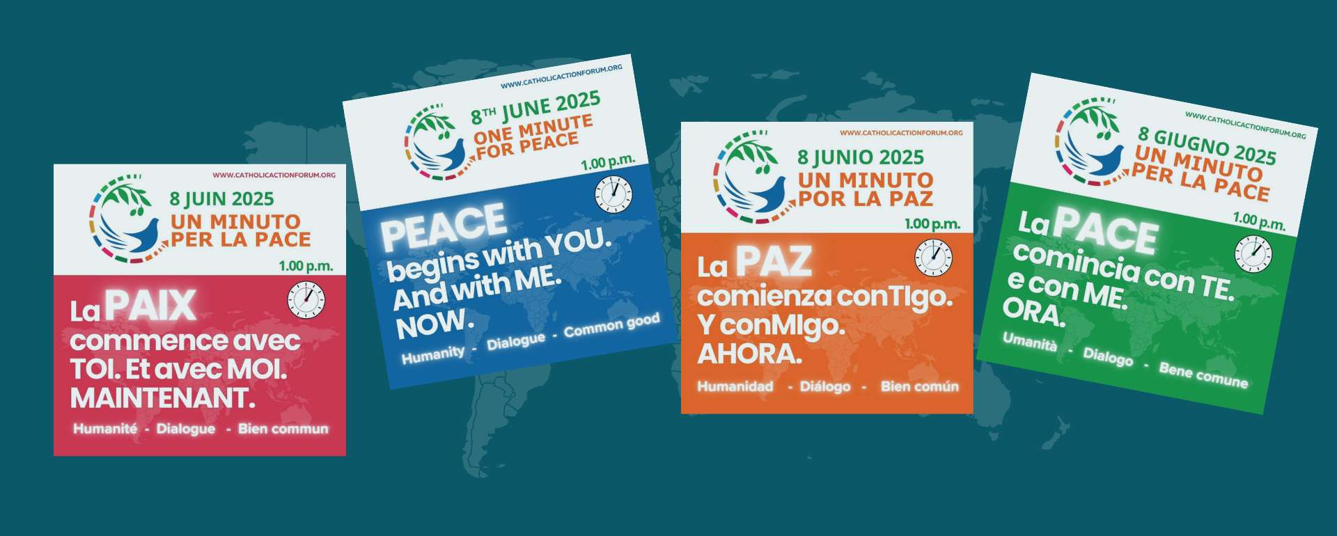 Peace begins with you. And with me. NOW.