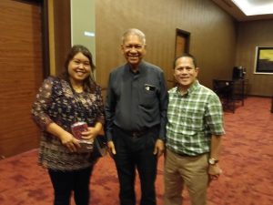 Albert and Lei Lei with Mons. Felix Machado