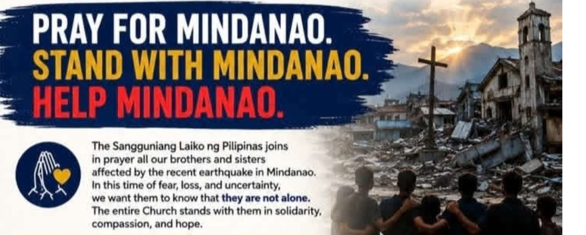Pray for Mindanao. Stand with Mindanao. Help Mindanao